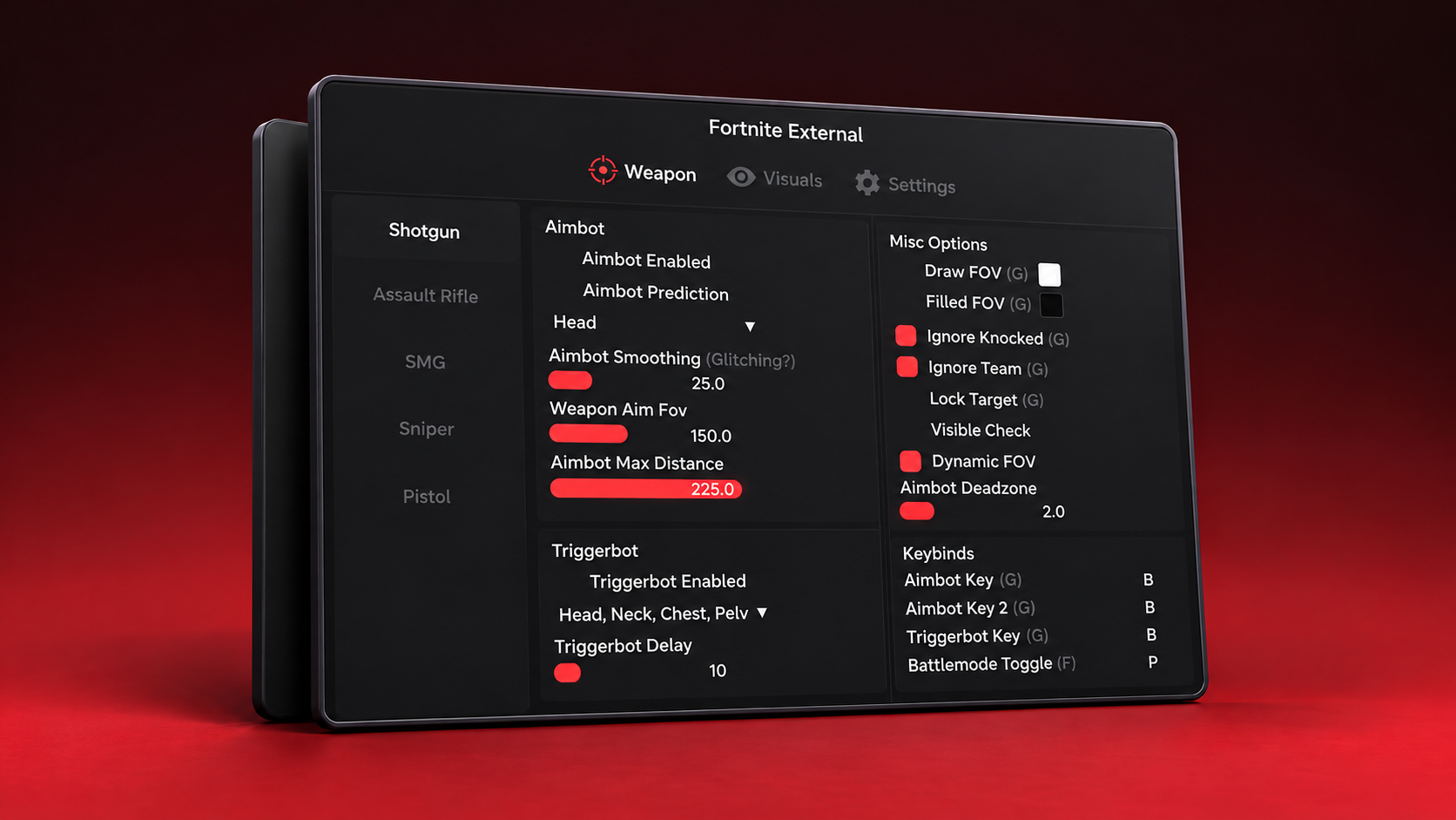 Disconnect - Fortnite External menu presentation