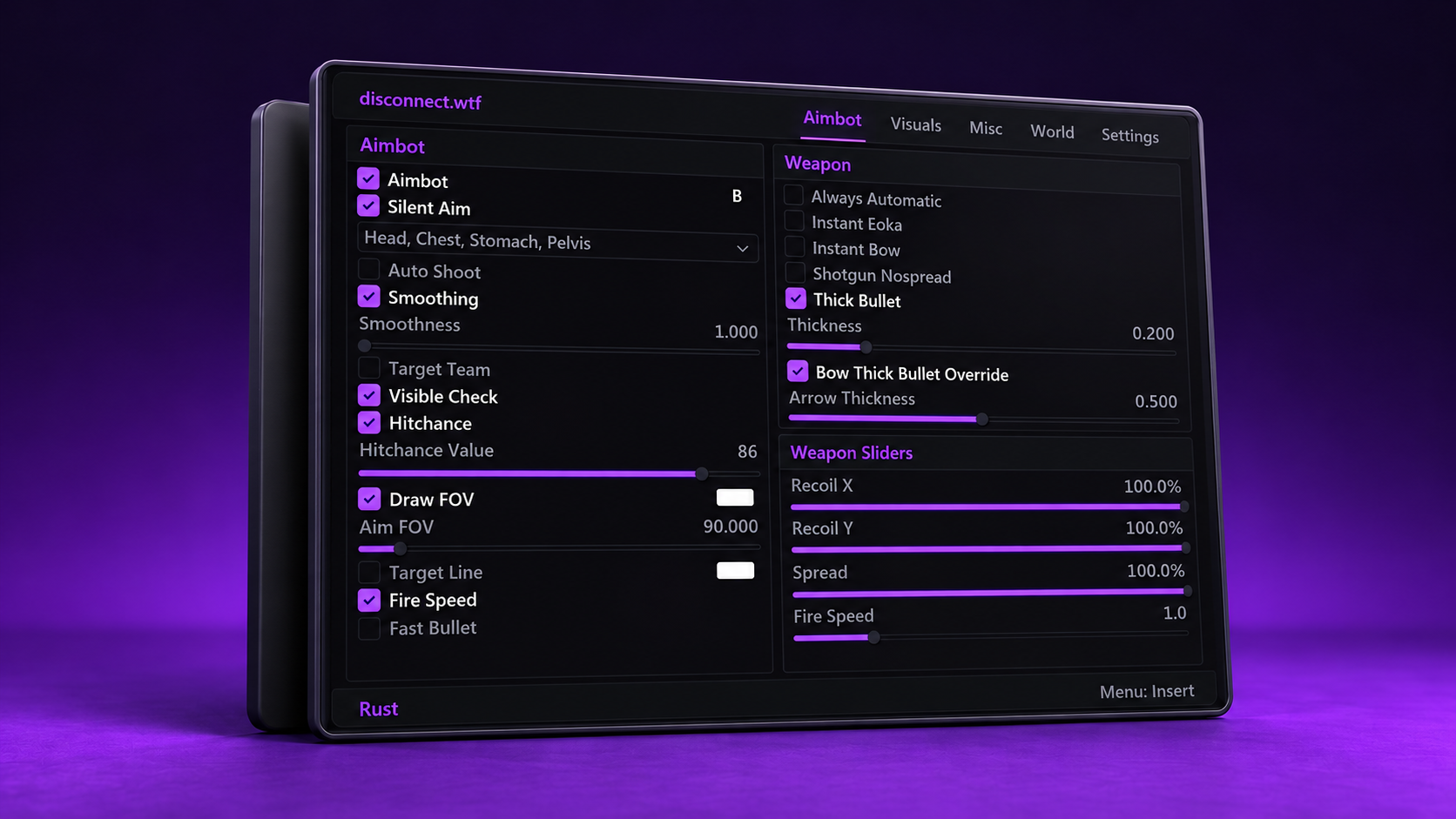Disconnect - Rust External menu presentation